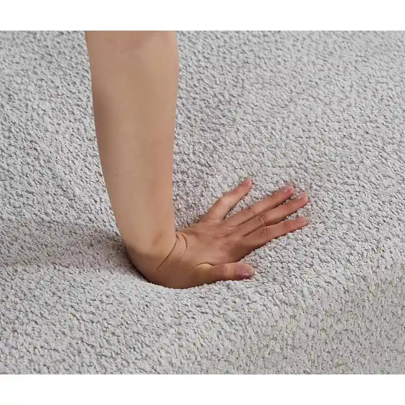 111 Oversized Boucle L-Shaped Corner Modular Sectional Sofa, 3-Piece Free Combination