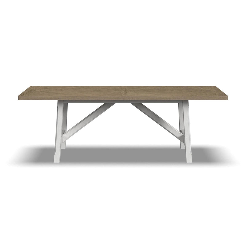 Melody White Wood Rectangular Dining Table - 90 x 30 x 42