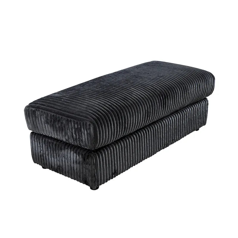 Oversized 6-Piece Corduroy Upholstered L-Shaped Modular Sectional Sofa, DIY Combination