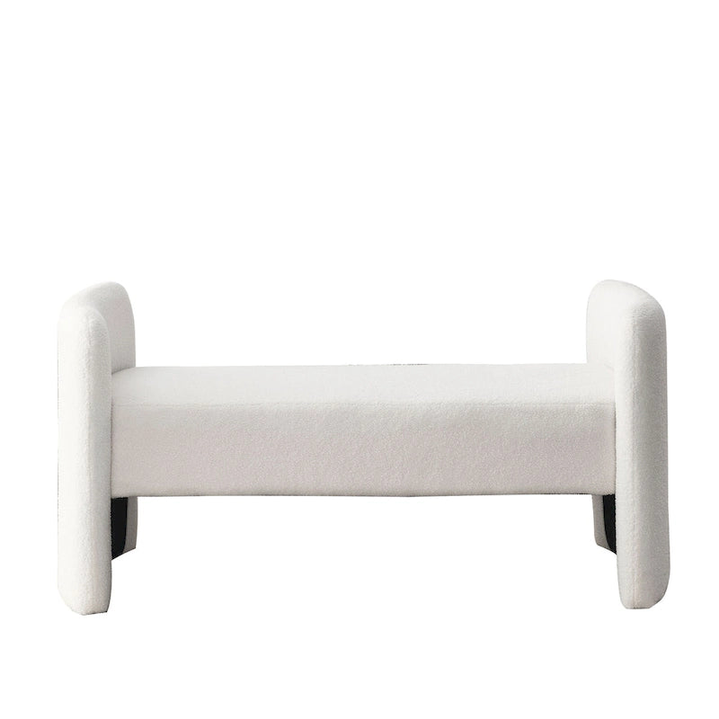 GDFStudio - Harper H-Frame Polyester Upholstered Bench with Modern Versatile Design