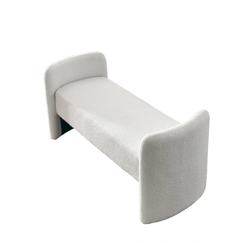 GDFStudio - Harper H-Frame Polyester Upholstered Bench with Modern Versatile Design