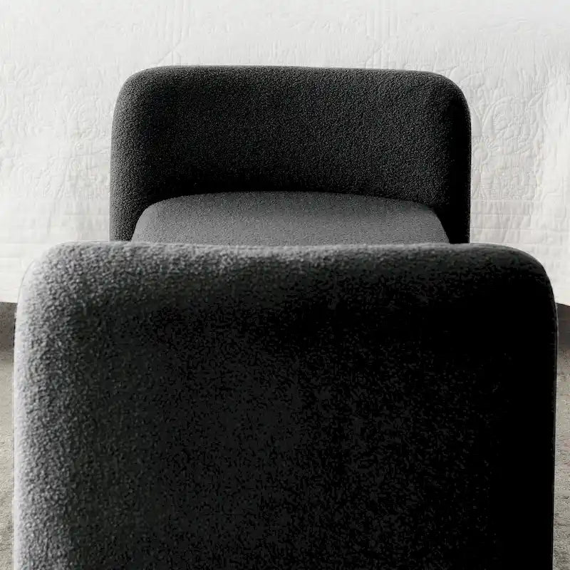 GDFStudio - Harper H-Frame Polyester Upholstered Bench with Modern Versatile Design