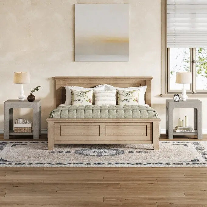 2-Tier Wooden End Table, Modern Side or Beside Table - 1PC