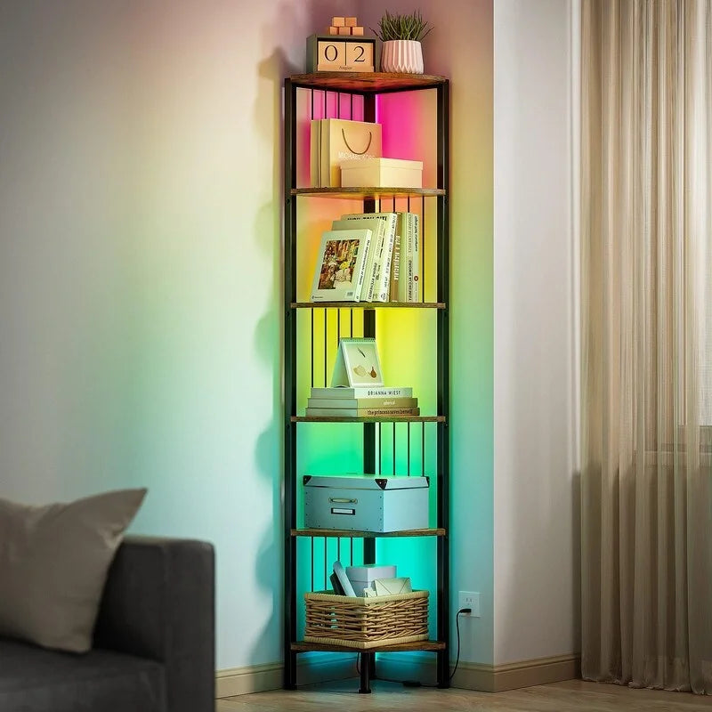 Corner Shelf Stand - 11.7D x 11.7W x 63H