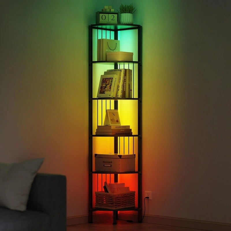 Corner Shelf Stand - 11.7D x 11.7W x 63H