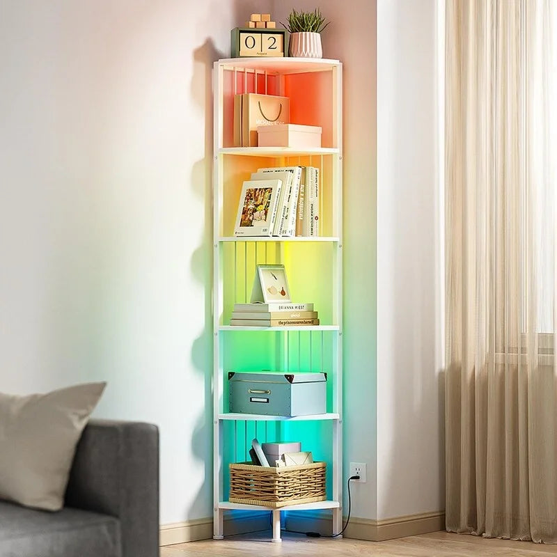 Corner Shelf Stand - 11.7D x 11.7W x 63H