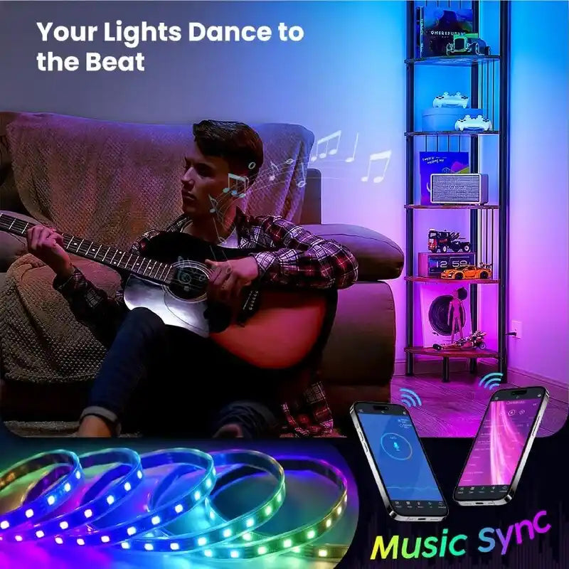 Corner Shelf Stand - 11.7D x 11.7W x 63H