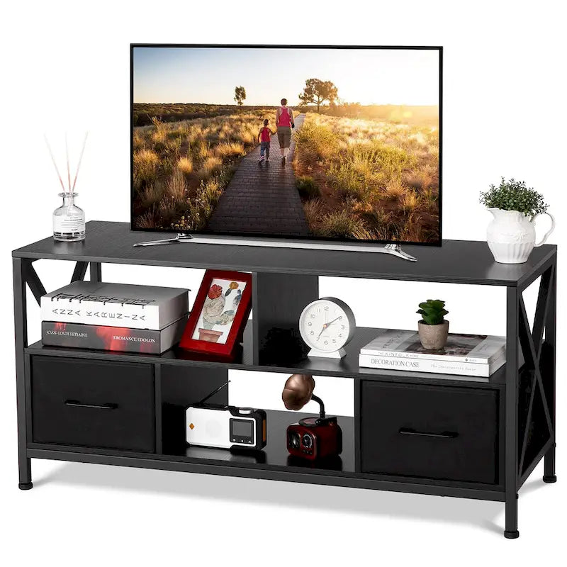 TV Stand for 50 inch TV, Entertainment Center with Storage - 42 inches
