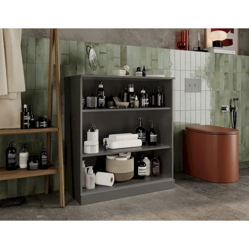 Palace Imports 100% Solid Wood 32 Bathroom Cabinet with Adjustable Shelves