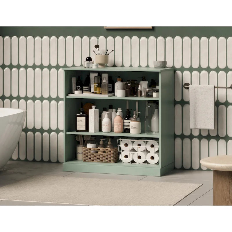 Palace Imports 100% Solid Wood 32 Bathroom Cabinet with Adjustable Shelves