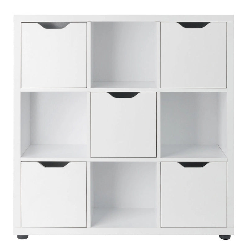 3-Tier Wooden Storage Cabinet - 37.5 - White