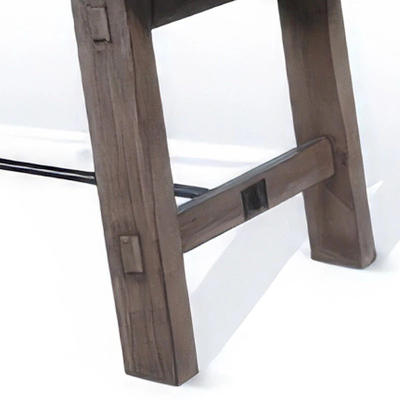 Yael Dining Table, Light Brown Mahogany Wood, Extendable 76-106 Inch