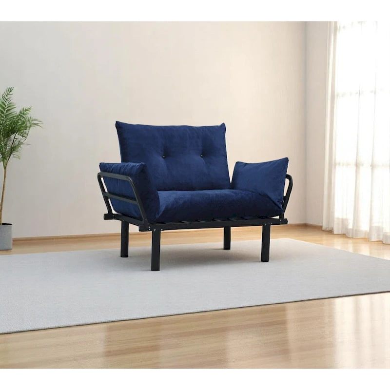 Sadio Metal Frame Loveseat With Removable Cushions