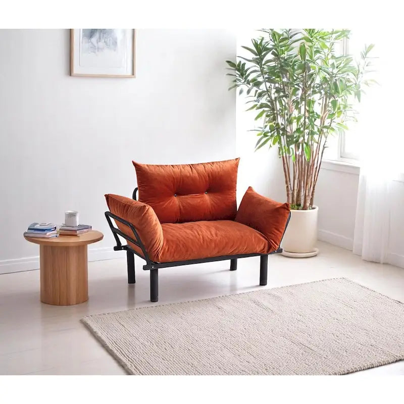 Sadio Metal Frame Loveseat With Removable Cushions