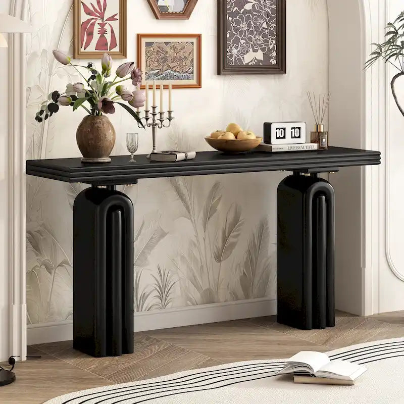 60 Long Console Table Entryway Accent Table for Living Room Hallway