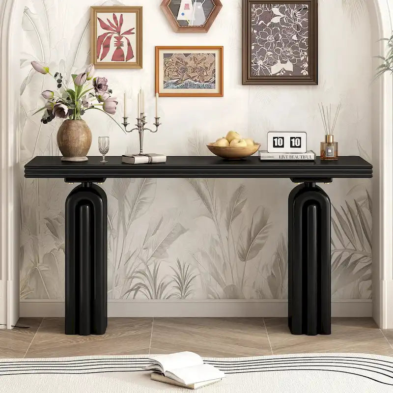 60 Long Console Table Entryway Accent Table for Living Room Hallway