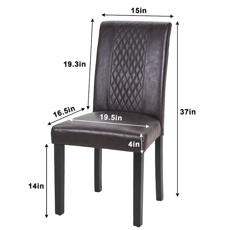 Upholstered Dining Chairs Set of 4 Parson Classic Upholstered Dining Chair,Modern 37 Parson Chairs