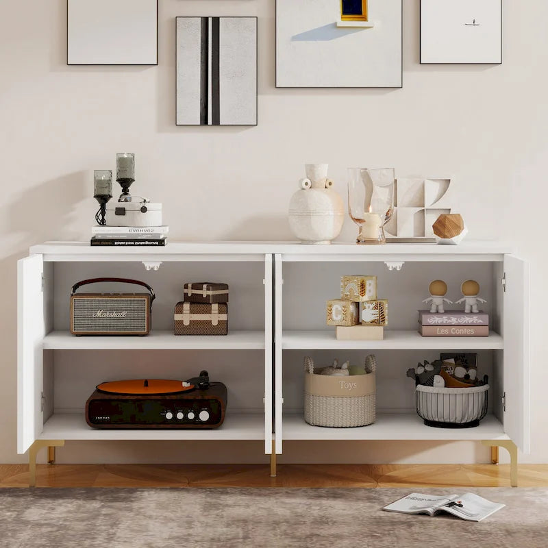 Buffet Cabinet with with Adjustable Shelves for Living Room