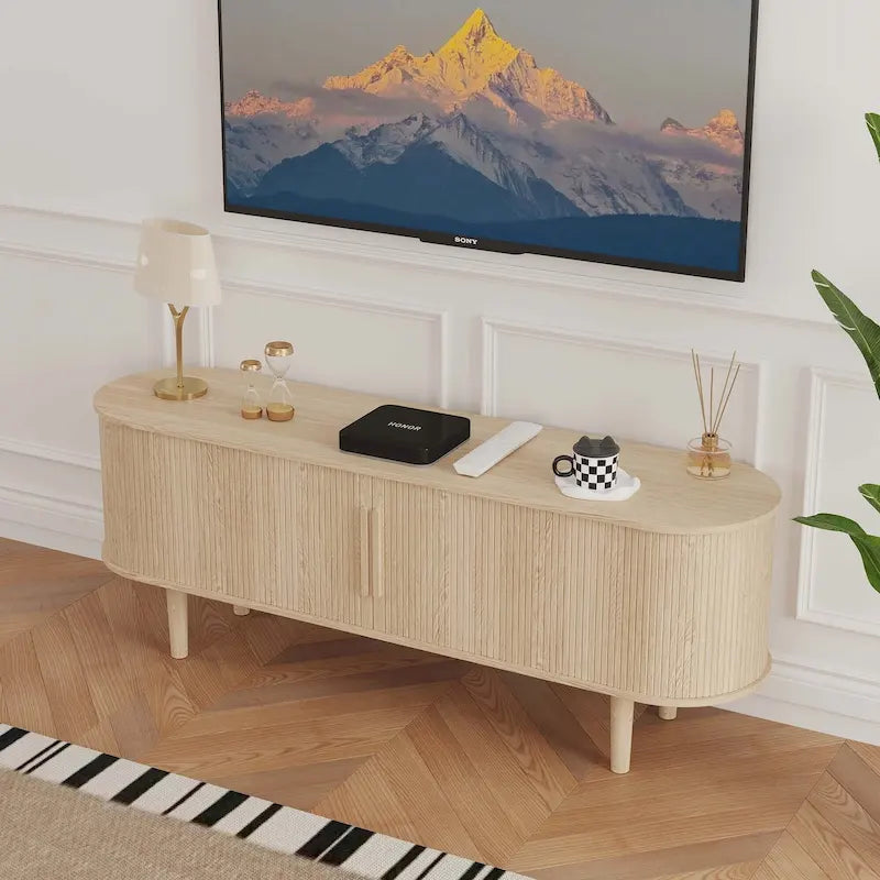 62.99in. Wood TV Stand For TVs up to 70in.