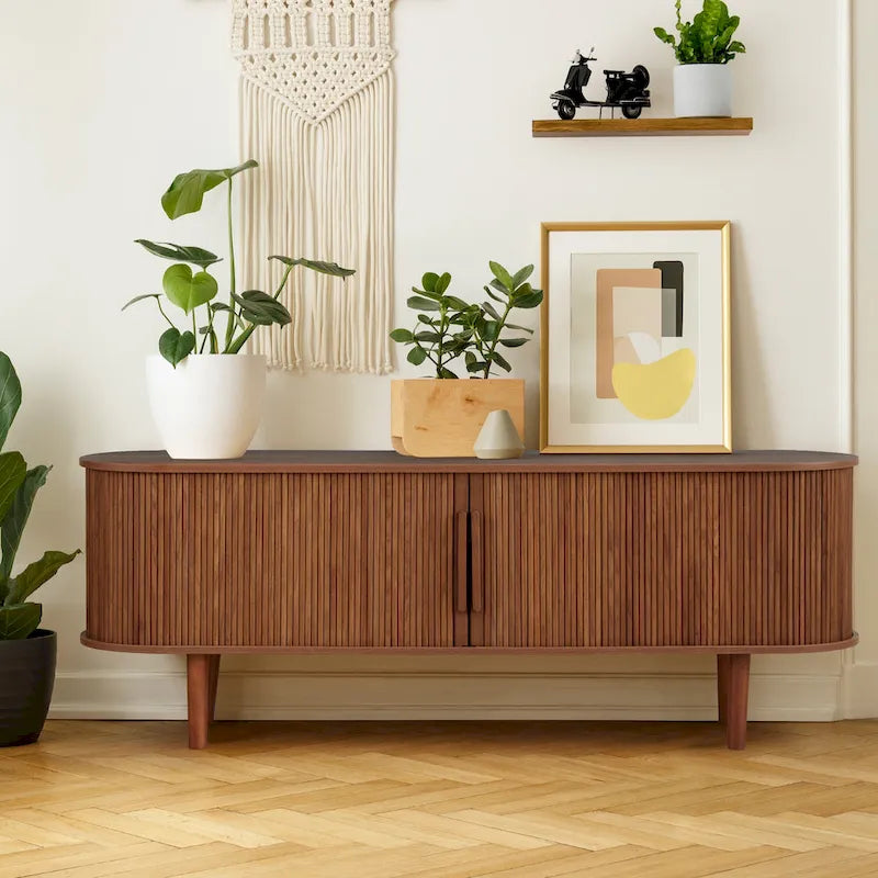 62.99in. Wood TV Stand For TVs up to 70in.