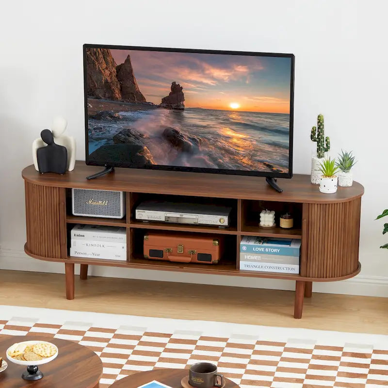 62.99in. Wood TV Stand For TVs up to 70in.