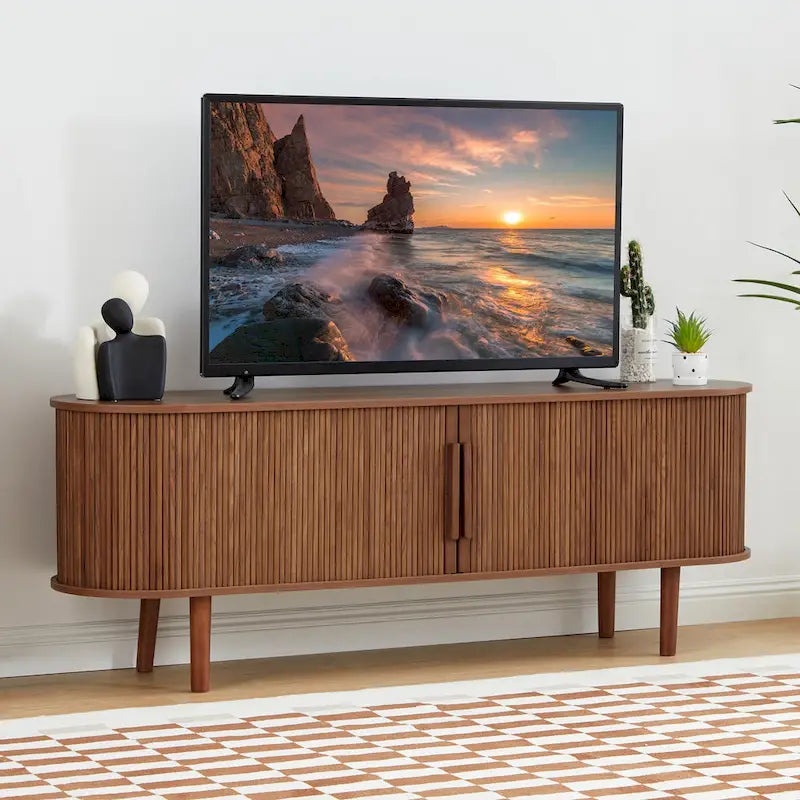 62.99in. Wood TV Stand For TVs up to 70in.