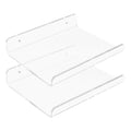 Acrylic Floating Shelves for Wall, Acrylic Shelves for Bathroom Bedroom Living Room and Kitchen Wall Storage Display Shelf Clear