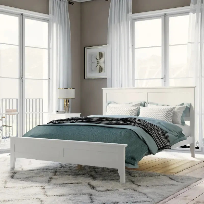 Modern Solid Wood Platform Bed with Natural and Exquisite Wear-resistant Finish