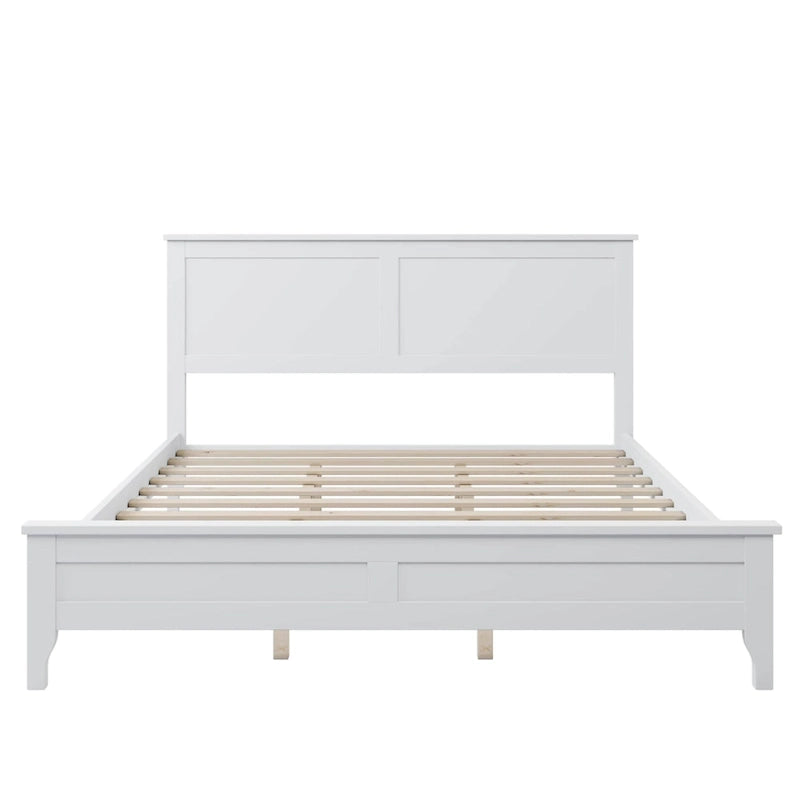 Modern Solid Wood Platform Bed with Natural and Exquisite Wear-resistant Finish