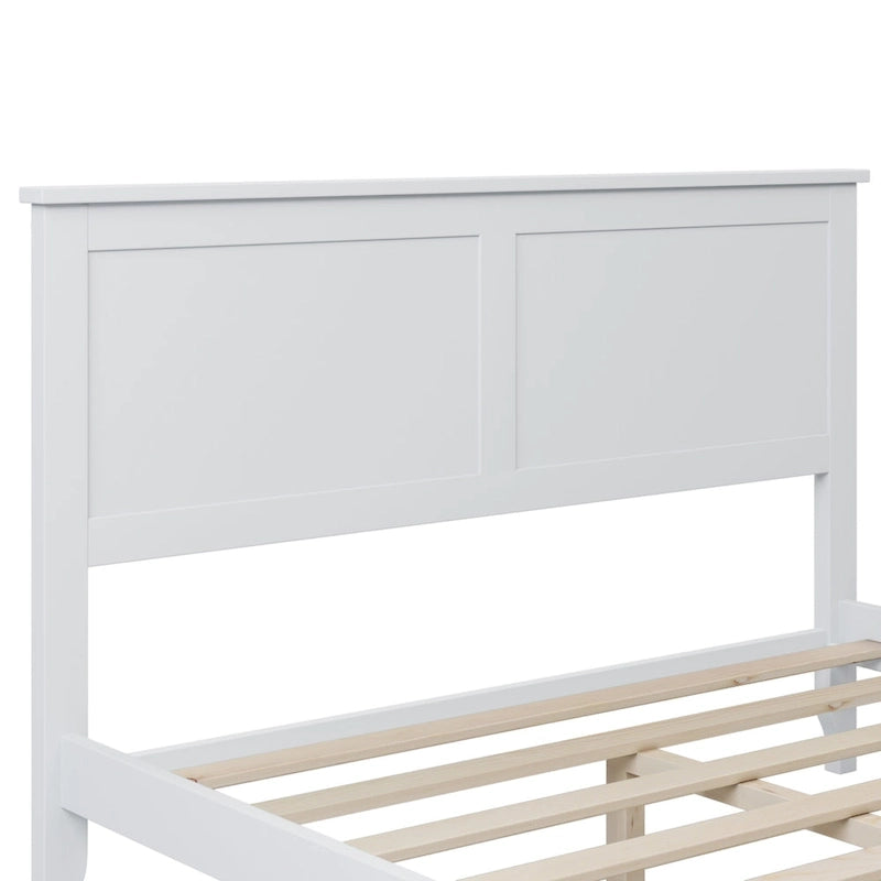 Modern Solid Wood Platform Bed with Natural and Exquisite Wear-resistant Finish