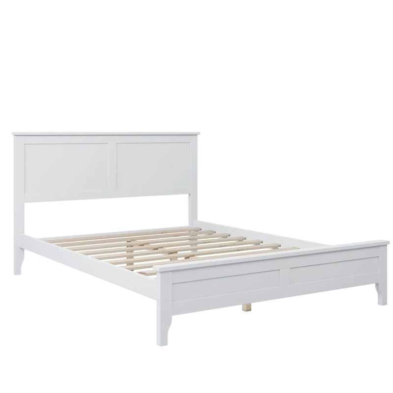 Modern Solid Wood Platform Bed with Natural and Exquisite Wear-resistant Finish
