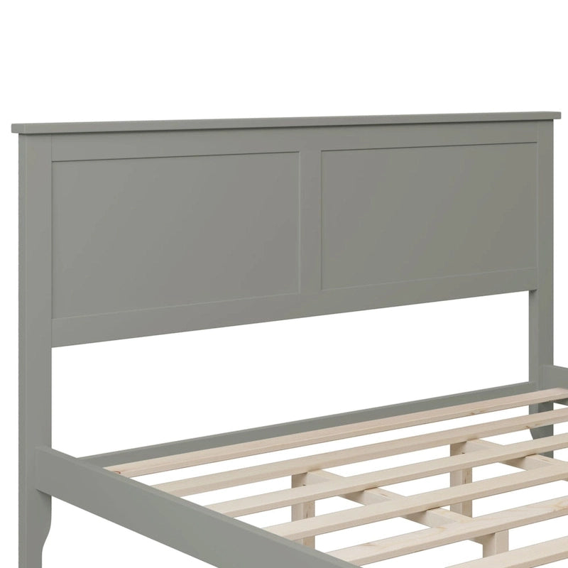Modern Solid Wood Platform Bed with Natural and Exquisite Wear-resistant Finish