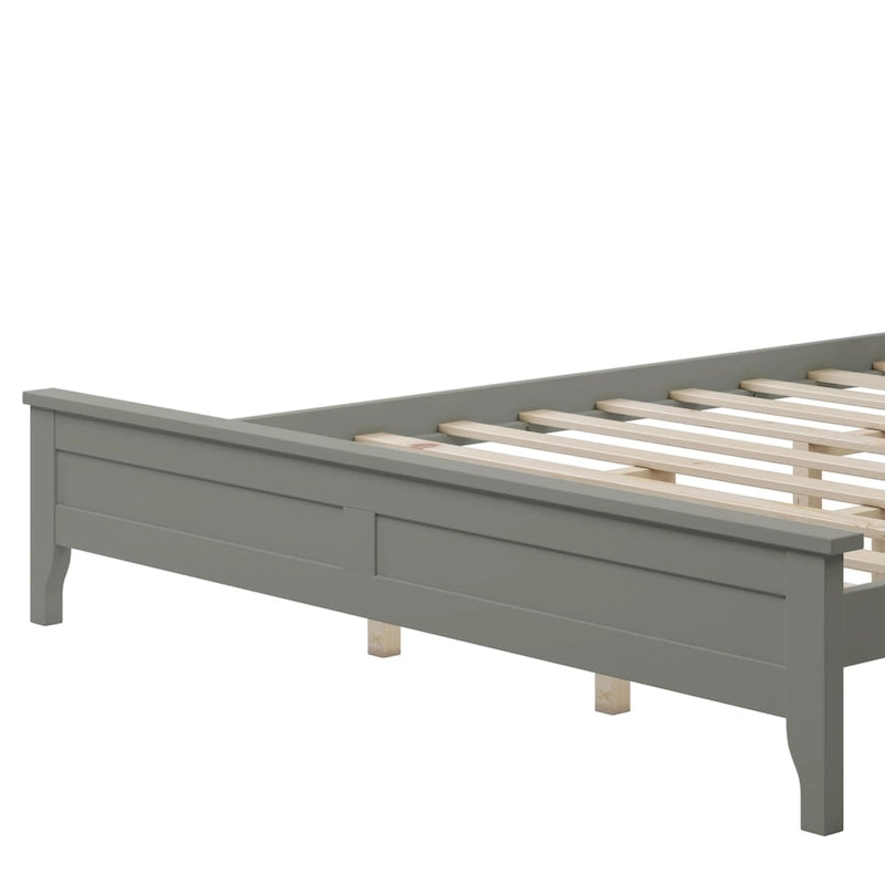 Modern Solid Wood Platform Bed with Natural and Exquisite Wear-resistant Finish
