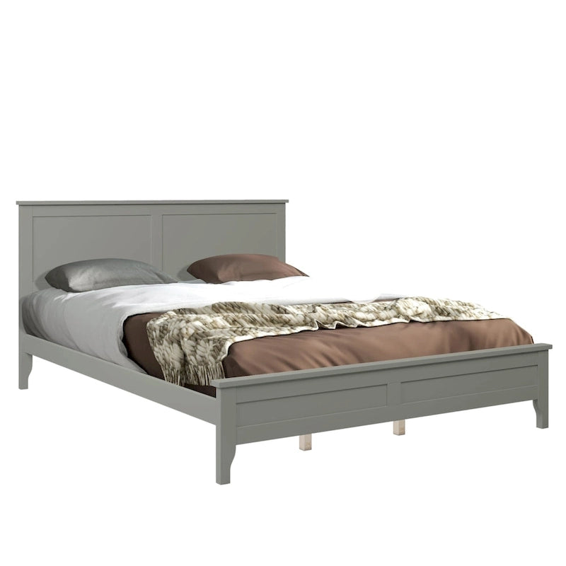 Modern Solid Wood Platform Bed with Natural and Exquisite Wear-resistant Finish