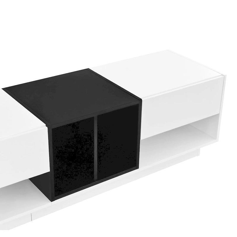 74 TV Stand with Storage & Compartment for TVs Up to 80