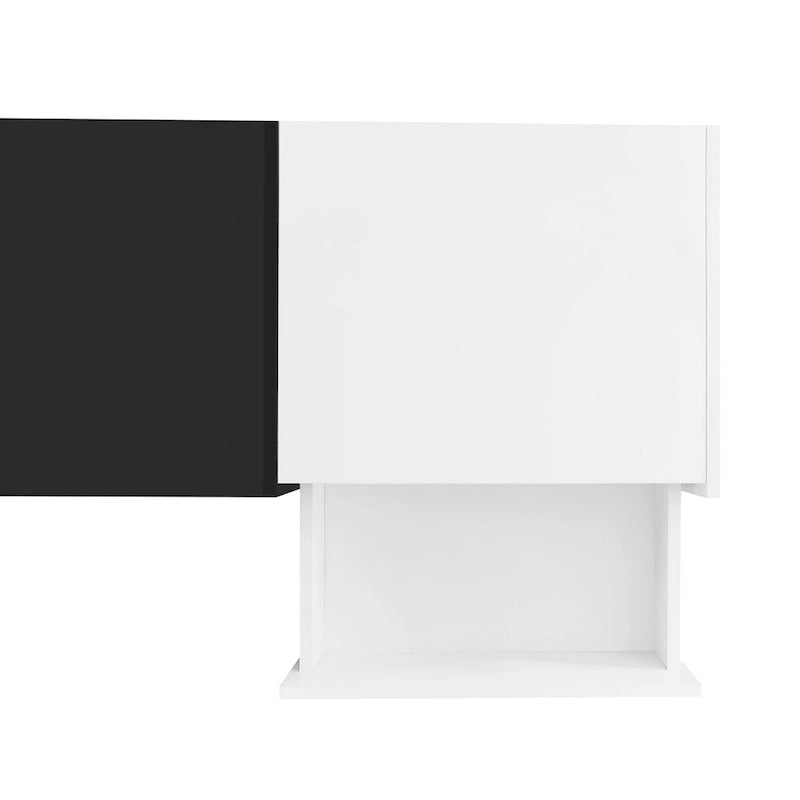 74 TV Stand with Storage & Compartment for TVs Up to 80