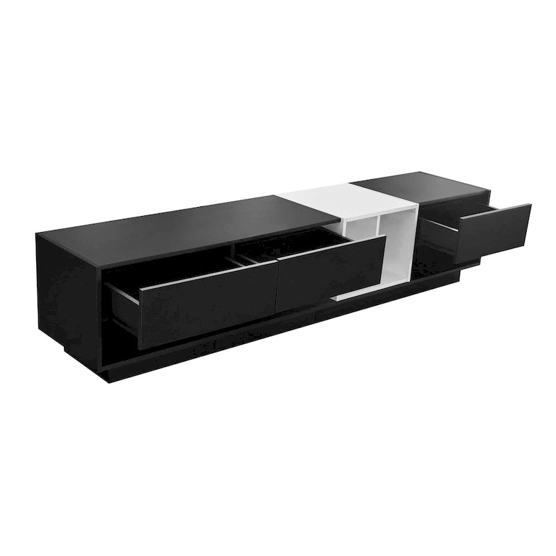 74 TV Stand with Storage & Compartment for TVs Up to 80