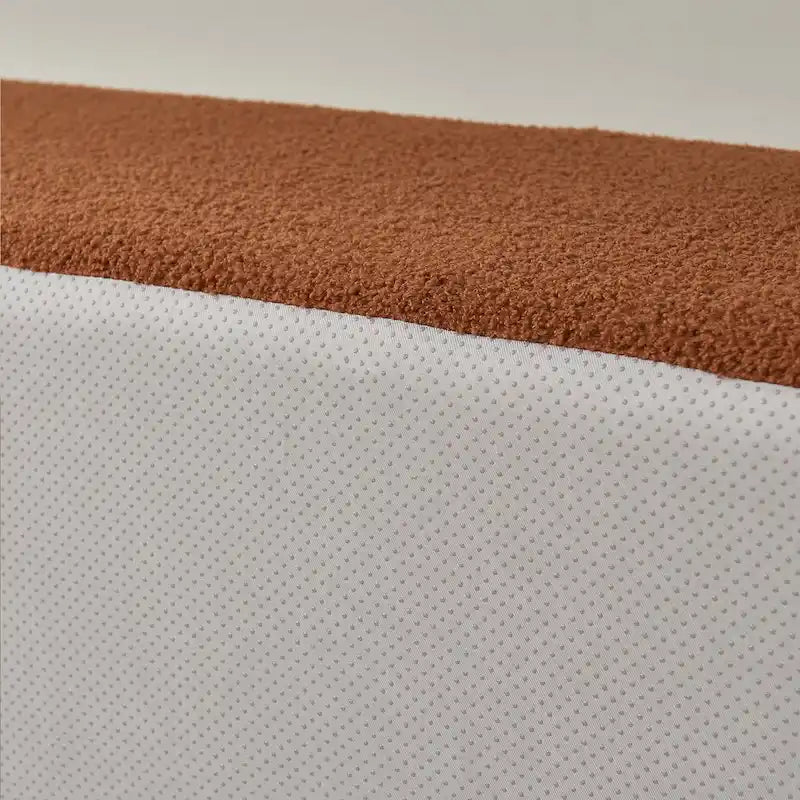 105.51 Modern L-Shape 5 Seater Modular Sectional Sofa Couch with Chaise Lounge, in Soft Lambswool Sherpa Fabric