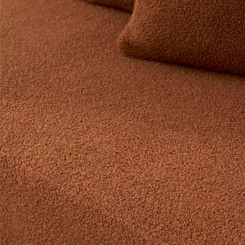 105.51 Modern L-Shape 5 Seater Modular Sectional Sofa Couch with Chaise Lounge, in Soft Lambswool Sherpa Fabric