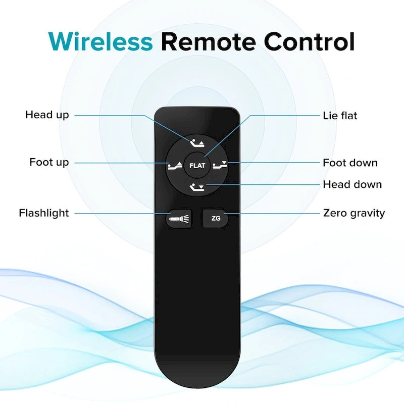 King Adjustable Bed Base with Motorized Incline