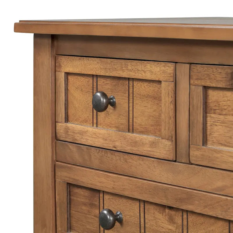 23.7 Classic Console Table with Three Storage Drawers and Bottom Shelf