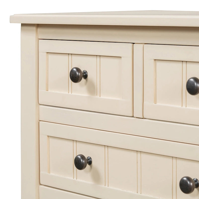 23.7 Classic Console Table with Three Storage Drawers and Bottom Shelf