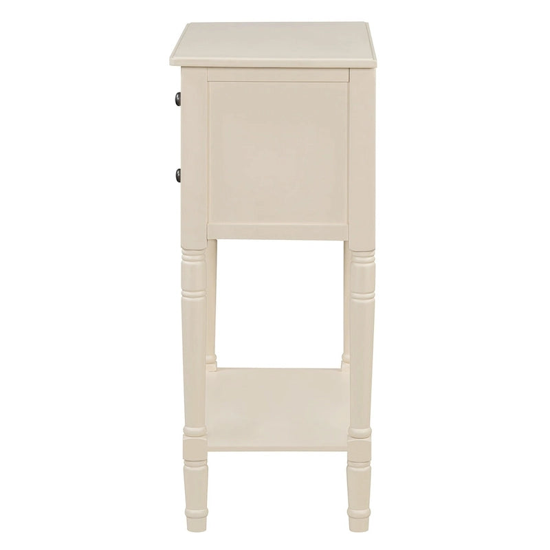 23.7 Classic Console Table with Three Storage Drawers and Bottom Shelf