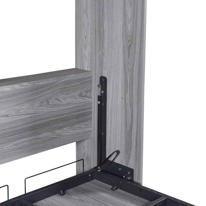 Wooden Murphy Bed, Foldable Cabinet