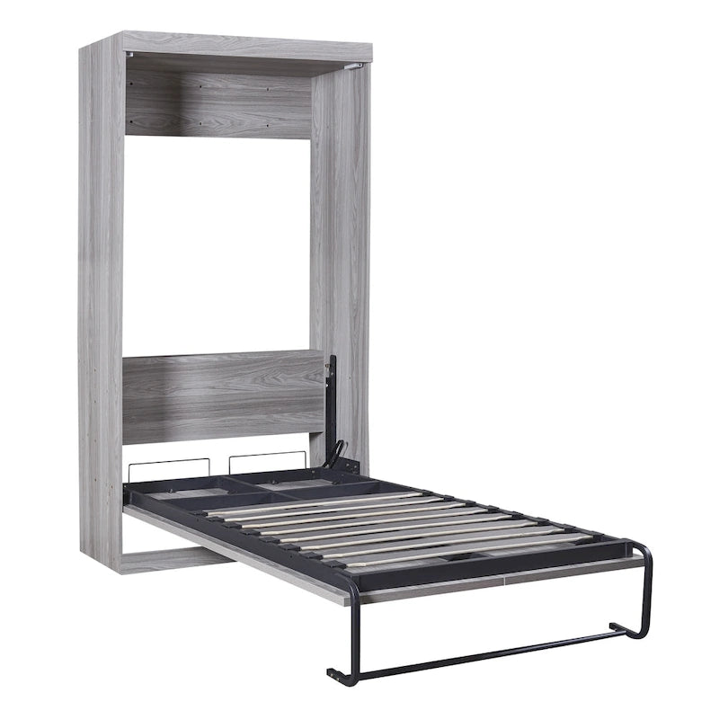 Wooden Murphy Bed, Foldable Cabinet