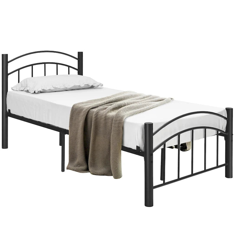 Costway Twin/Full/Queen Size Metal Bed Frame Platform Mattress