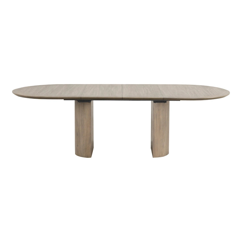 Furniture of America Lenn Modern Farmhouse Oak 102-inch Wood Extendable Dining Table