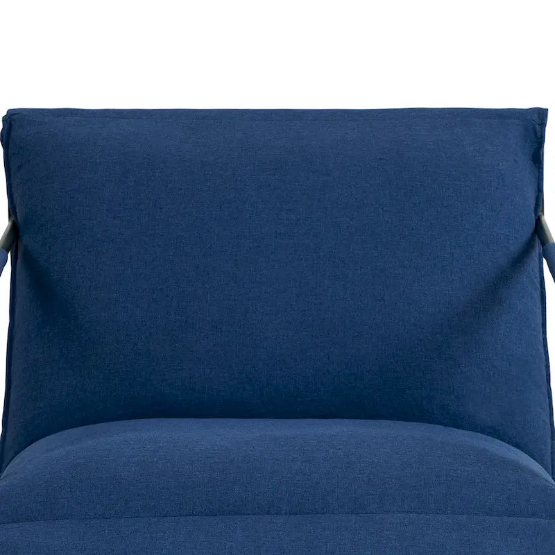 Fabric Accent Chair Metal Framed Sling Armchair Set of 2