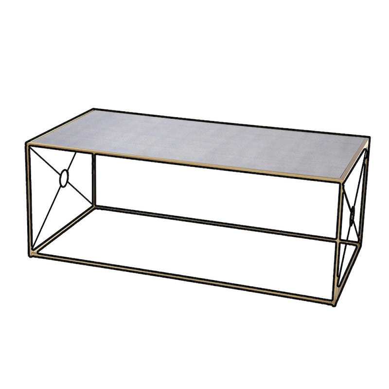 SEI Furniture Lanfranco Transitional Gold Metal Coffee Table