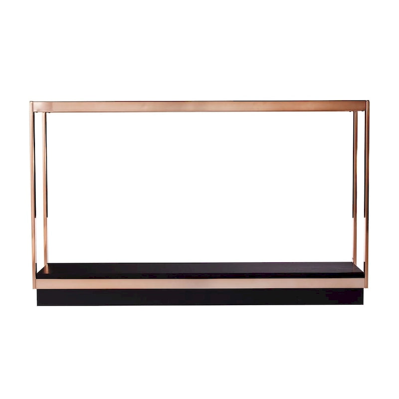 SEI Furniture Luna Modern Champagne Metal Console Table